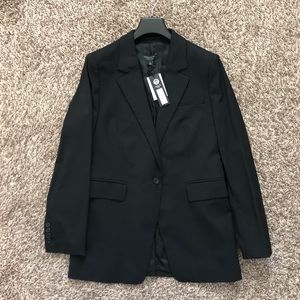 One Button Jacket Blazer woman’s size 8 Black Banana Republic